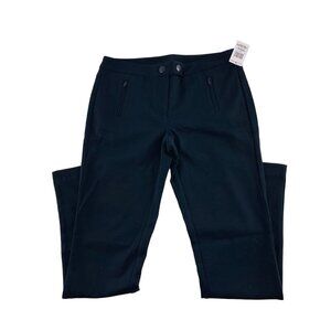 INC International Concepts Womens Petite 6P‎ Navy Stretch Pants